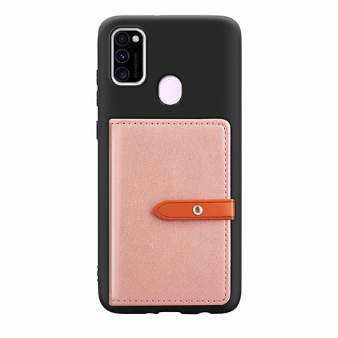 Custodia Silicone Ultra Sottile Morbida Cover con Magnetico S11D per Samsung Galaxy M30s Rosa