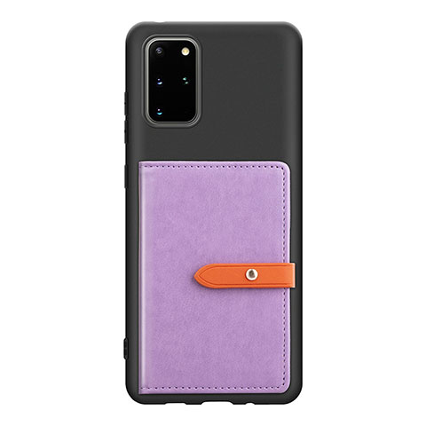 Custodia Silicone Ultra Sottile Morbida Cover con Magnetico S12D per Samsung Galaxy S20 Plus 5G Viola