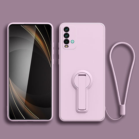 Custodia Silicone Ultra Sottile Morbida Cover con Supporto per Xiaomi Redmi 9 Power Lavanda