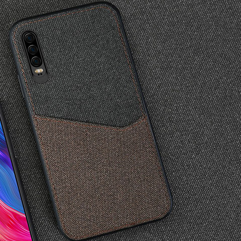 Custodia Silicone Ultra Sottile Morbida Cover Fronte e Retro 360 Gradi M01 per Huawei P30 Nero