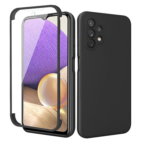 Custodia Silicone Ultra Sottile Morbida Cover Fronte e Retro 360 Gradi MJ1 per Samsung Galaxy A32 4G Nero