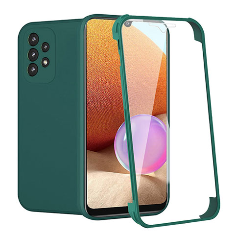 Custodia Silicone Ultra Sottile Morbida Cover Fronte e Retro 360 Gradi per Samsung Galaxy A32 4G Verde