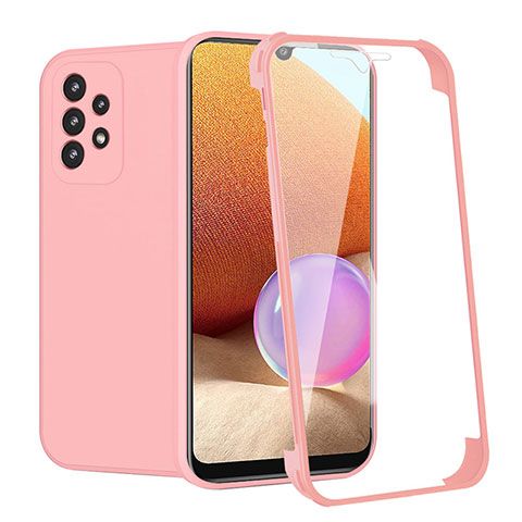 Custodia Silicone Ultra Sottile Morbida Cover Fronte e Retro 360 Gradi per Samsung Galaxy A32 5G Rosa