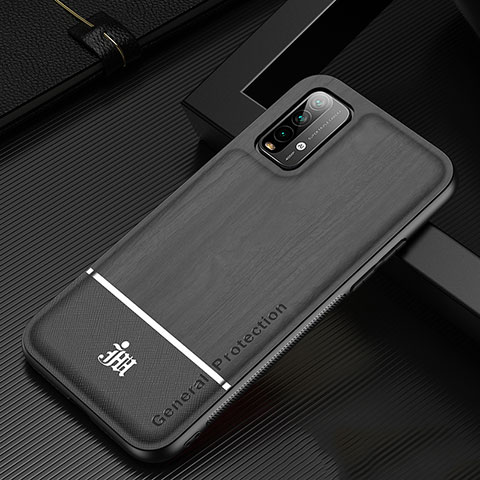 Custodia Silicone Ultra Sottile Morbida Cover JM1 per Xiaomi Redmi 9T 4G Nero