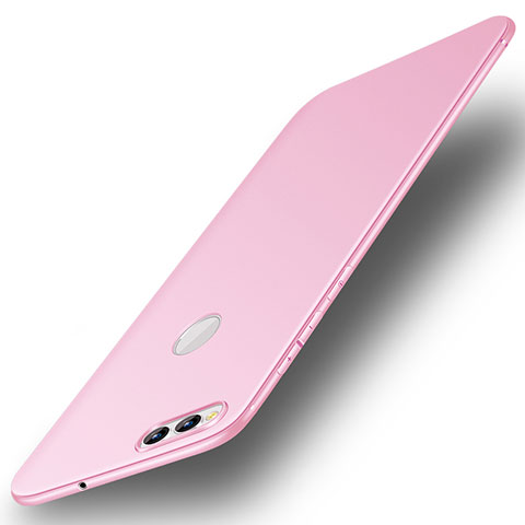 Custodia Silicone Ultra Sottile Morbida Cover S01 per Huawei Honor 7X Rosa