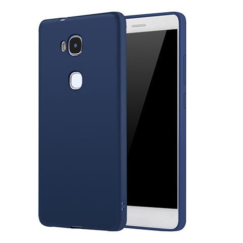 Custodia Silicone Ultra Sottile Morbida Cover S01 per Huawei Honor Play 5X Blu