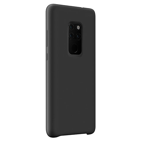 Custodia Silicone Ultra Sottile Morbida Cover S01 per Huawei Mate 20 Nero