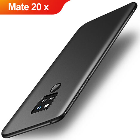 Custodia Silicone Ultra Sottile Morbida Cover S01 per Huawei Mate 20 X 5G Nero