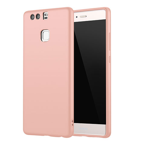 Custodia Silicone Ultra Sottile Morbida Cover S01 per Huawei P9 Rosa