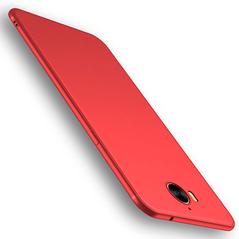 Custodia Silicone Ultra Sottile Morbida Cover S01 per Huawei Y6 (2017) Rosso