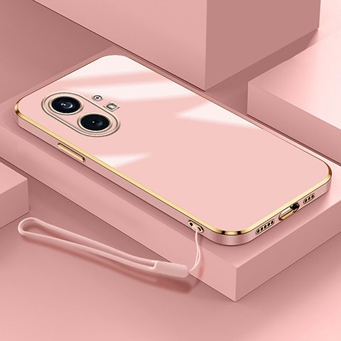 Custodia Silicone Ultra Sottile Morbida Cover S01 per Nothing Phone 1 Oro Rosa