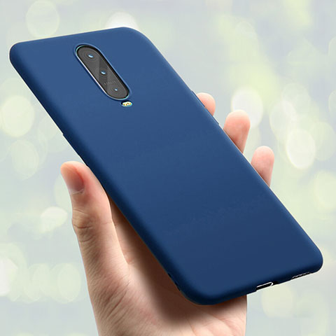 Custodia Silicone Ultra Sottile Morbida Cover S01 per Oppo RX17 Pro Blu