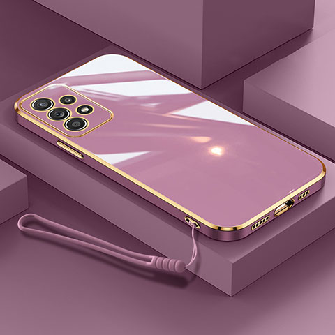 Custodia Silicone Ultra Sottile Morbida Cover S01 per Samsung Galaxy A13 4G Viola