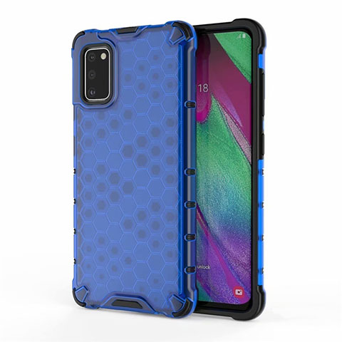 Custodia Silicone Ultra Sottile Morbida Cover S01 per Samsung Galaxy A41 Blu