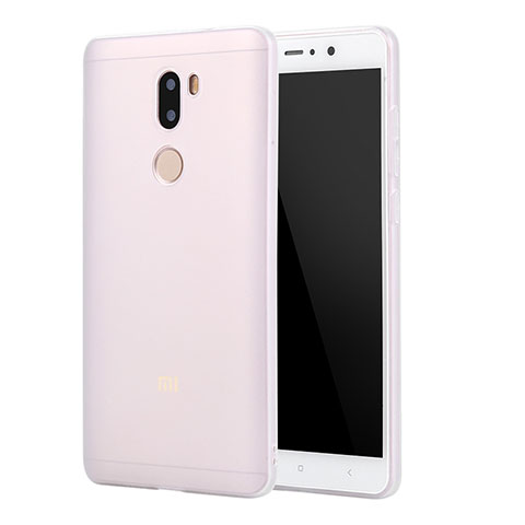 Custodia Silicone Ultra Sottile Morbida Cover S01 per Xiaomi Mi 5S Plus Chiaro