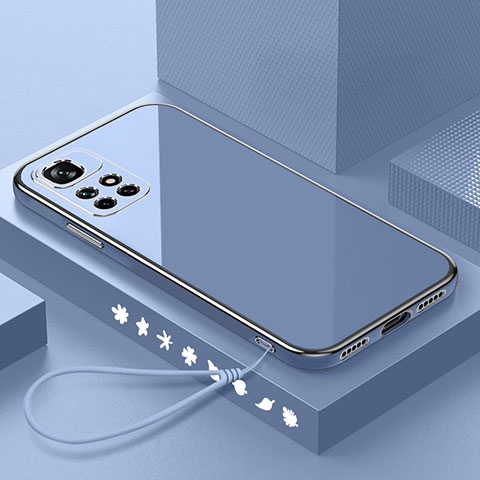 Custodia Silicone Ultra Sottile Morbida Cover S01 per Xiaomi Redmi 10 (2022) Grigio Lavanda