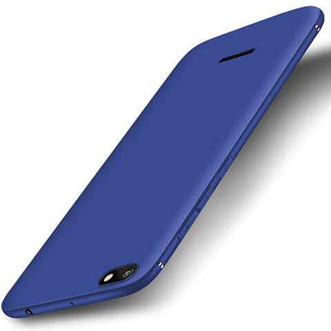 Custodia Silicone Ultra Sottile Morbida Cover S01 per Xiaomi Redmi 6A Blu