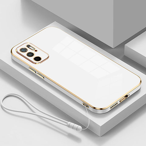 Custodia Silicone Ultra Sottile Morbida Cover S01 per Xiaomi Redmi Note 10T 5G Bianco