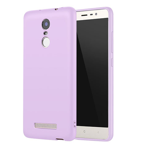 Custodia Silicone Ultra Sottile Morbida Cover S01 per Xiaomi Redmi Note 3 MediaTek Viola