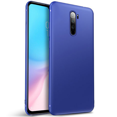 Custodia Silicone Ultra Sottile Morbida Cover S01 per Xiaomi Redmi Note 8 Pro Blu