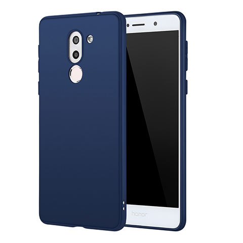 Custodia Silicone Ultra Sottile Morbida Cover S02 per Huawei Honor 6X Blu