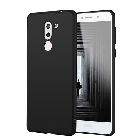 Custodia Silicone Ultra Sottile Morbida Cover S02 per Huawei Mate 9 Lite Nero