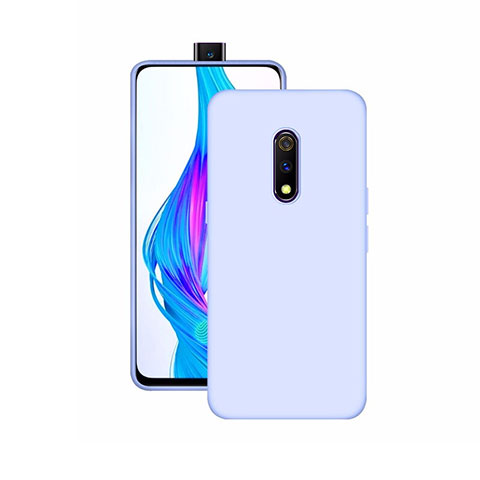 Custodia Silicone Ultra Sottile Morbida Cover S02 per Oppo K3 Cielo Blu