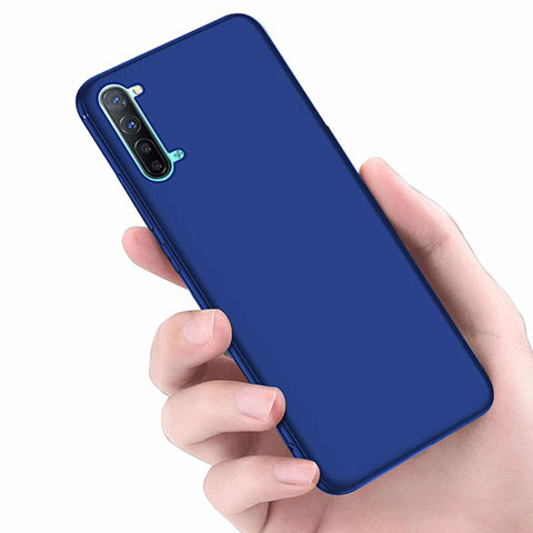 Custodia Silicone Ultra Sottile Morbida Cover S02 per Oppo K7 5G Blu