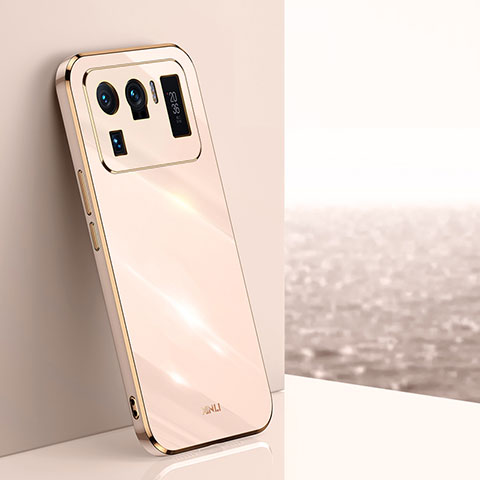 Custodia Silicone Ultra Sottile Morbida Cover S02 per Xiaomi Mi 11 Ultra 5G Oro