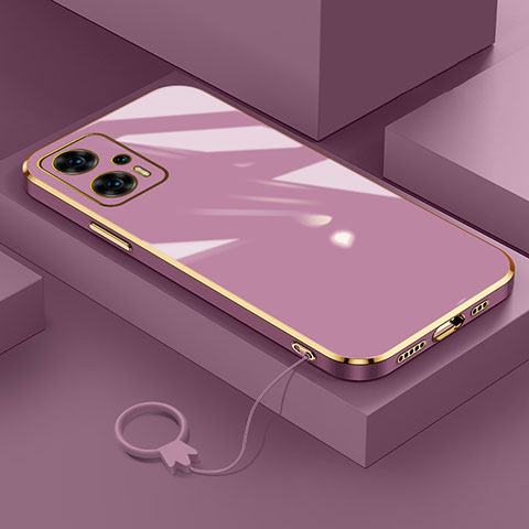 Custodia Silicone Ultra Sottile Morbida Cover S02 per Xiaomi Redmi Note 11T Pro 5G Viola