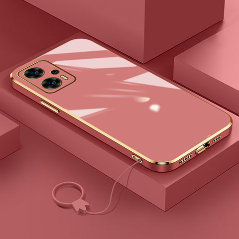 Custodia Silicone Ultra Sottile Morbida Cover S02 per Xiaomi Redmi Note 11T Pro+ Plus 5G Rosso