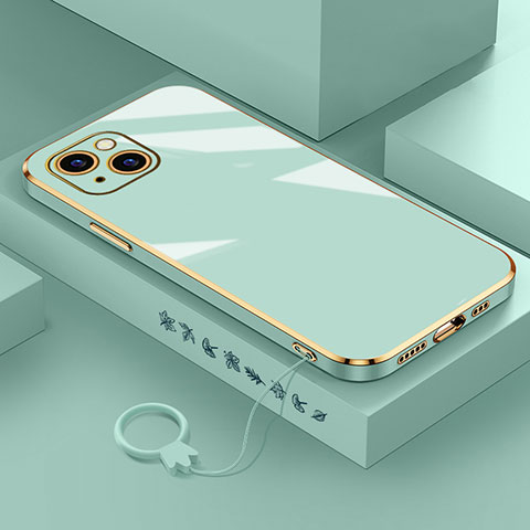Custodia Silicone Ultra Sottile Morbida Cover S03 per Apple iPhone 14 Plus Verde