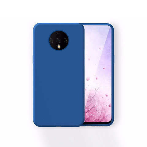 Custodia Silicone Ultra Sottile Morbida Cover S03 per OnePlus 7T Blu