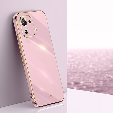 Custodia Silicone Ultra Sottile Morbida Cover S03 per Xiaomi Mi 11 Pro 5G Rosa