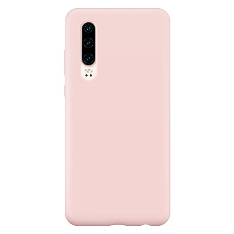 Custodia Silicone Ultra Sottile Morbida Cover S04 per Huawei P30 Rosa