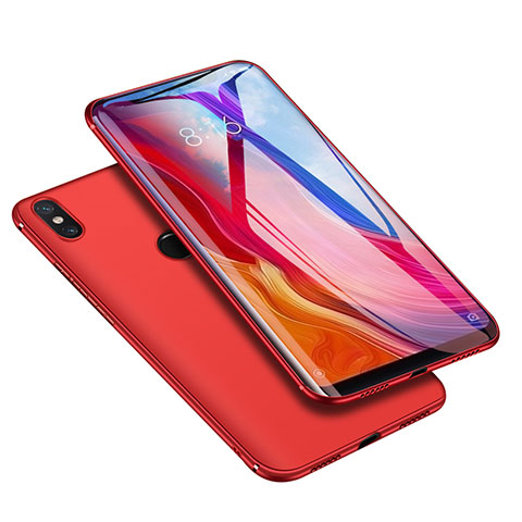 Custodia Silicone Ultra Sottile Morbida Cover S04 per Xiaomi Mi 8 Rosso