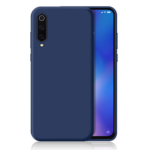 Custodia Silicone Ultra Sottile Morbida Cover S04 per Xiaomi Mi 9 Lite Blu