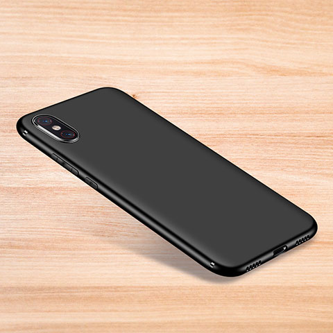 Custodia Silicone Ultra Sottile Morbida Cover S06 per Xiaomi Mi 8 Pro Global Version Nero