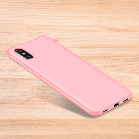 Custodia Silicone Ultra Sottile Morbida Cover S06 per Xiaomi Mi 8 Pro Global Version Rosa