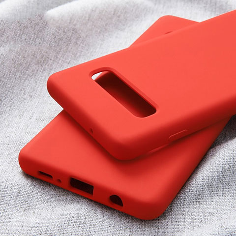 Custodia Silicone Ultra Sottile Morbida Cover U01 per Samsung Galaxy S10 5G Rosso