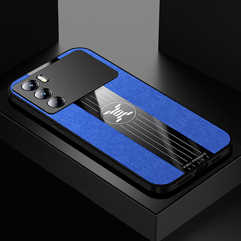 Custodia Silicone Ultra Sottile Morbida Cover X01L per Oppo K9 Pro 5G Blu
