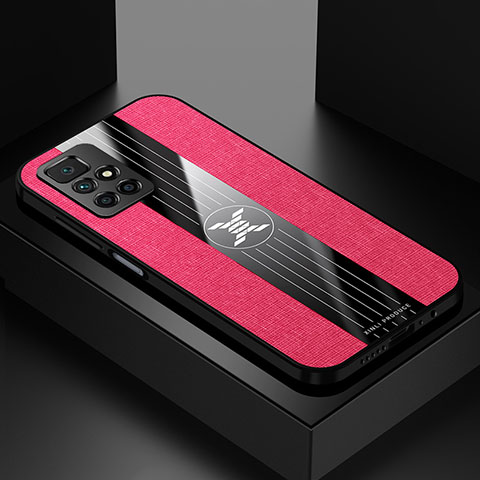 Custodia Silicone Ultra Sottile Morbida Cover X01L per Xiaomi Redmi 10 (2022) Rosso