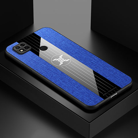 Custodia Silicone Ultra Sottile Morbida Cover X01L per Xiaomi Redmi 9 Activ Blu