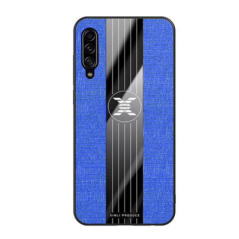 Custodia Silicone Ultra Sottile Morbida Cover X02L per Samsung Galaxy A90 5G Blu