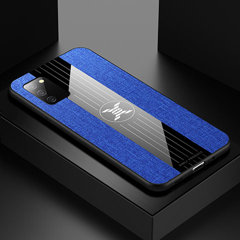 Custodia Silicone Ultra Sottile Morbida Cover X02L per Samsung Galaxy M02s Blu
