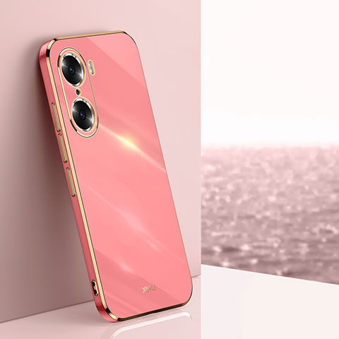 Custodia Silicone Ultra Sottile Morbida Cover XL1 per Huawei Honor 60 Pro 5G Rosa Caldo