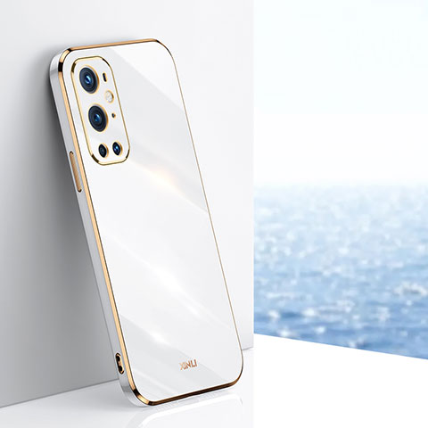 Custodia Silicone Ultra Sottile Morbida Cover XL1 per OnePlus 9 Pro 5G Bianco