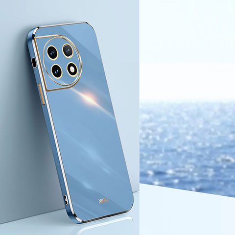 Custodia Silicone Ultra Sottile Morbida Cover XL1 per OnePlus Ace 2 5G Blu