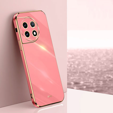 Custodia Silicone Ultra Sottile Morbida Cover XL1 per OnePlus Ace 2 5G Rosa Caldo