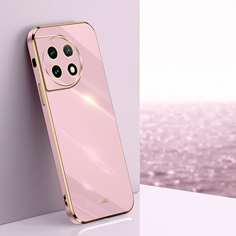 Custodia Silicone Ultra Sottile Morbida Cover XL1 per OnePlus Ace 2 Pro 5G Lavanda